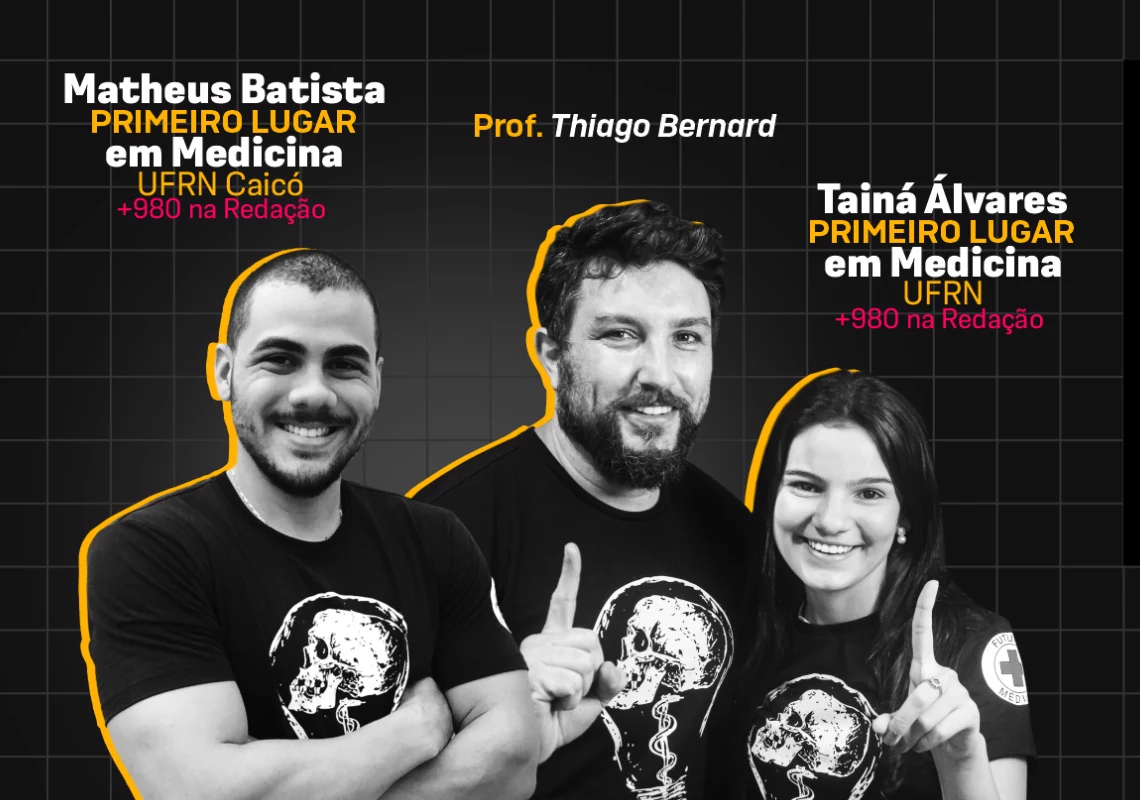 Equipe SOS Enem e Vestibulares — alunos aprovados em Medicina na UFRN